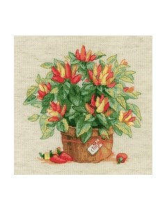 Набор для вышивания Перец в горшочке / 1982 Риолис