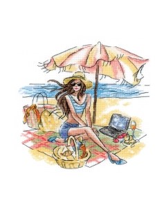 Набор для вышивания Пляжный отдых / 2008Р Риолис