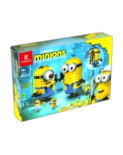 Конструктор King Миньоны и их логово / A2112