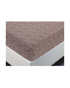 Простыня АртПостель На резинке Эспрессо темный 253 Артпостель