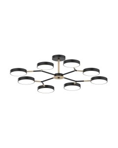 Потолочный светильник Mirastyle Диод MH-3200/8 BK+WOOD