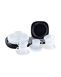 Набор столовой посуды Luminarc Carine black white N1500