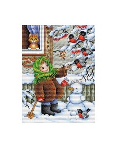 Набор для вышивания Зимняя прогулка / М-320М М.п.студия