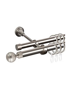 Карниз для штор АС ФОРОС Grace D16Г/16Г + наконечники Шар рифленый Ас форос