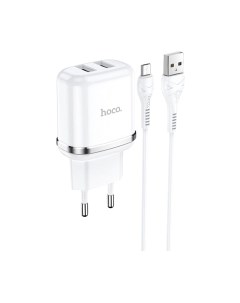 Зарядное устройство сетевое Hoco N4 + кабель AM-microBM / 6931474731043