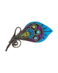 Набор для вышивания Брошь Перо павлина / 1340 Риолис