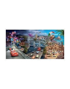 Фотообои листовые ФабрикаФресок Тачки в городе мультфильм / 881200 Фабрикафресок