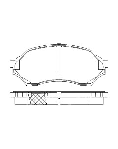 Тормозные колодки Patron PBP1455 Патрон