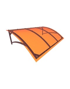Козырек ИМпласт Скат 2000х950 Янтарь в полимерной краске Импласт
