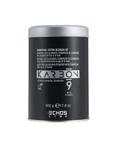 Порошок для осветления волос Karbon 9 Charcoal Extra Bleach беспыльный Echos line