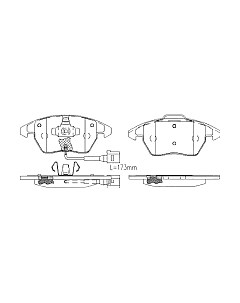Тормозные колодки Patron PBP1728 Патрон