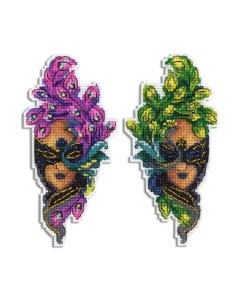 Набор для вышивания Маска павлин / Р-850М М.п.студия