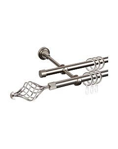 Карниз для штор АС ФОРОС Grace D16Г/16Г составной + наконечники Ажур Ас форос