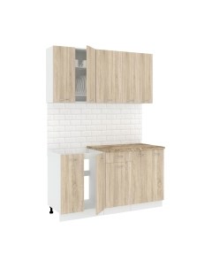 Кухонный гарнитур Кортекс-мебель Корнелия Лира-лайт 1.5м