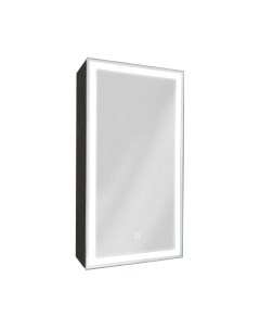 Шкаф с зеркалом для ванной Континент Mirror Box Black Led 35x65 L