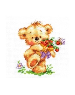 Набор для вышивания Мишутка-сластена / 0-71 Алиса