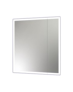 Шкаф с зеркалом для ванной Континент Reflex Led 70x80