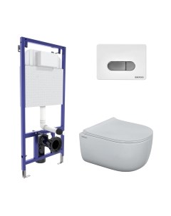 Унитаз подвесной с инсталляцией Berges Ego Rimless / 047237