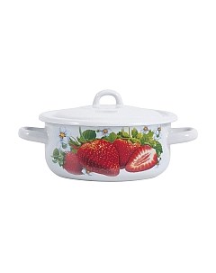 Кастрюля Лысьвенские эмали Сочная клубника С-16072/4 Э