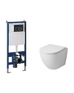 Унитаз подвесной с инсталляцией GR-4455S+900.K31.01.000+700.K31.02.210.210 Grossman