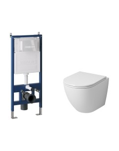 Унитаз подвесной с инсталляцией Grossman GR-4455S+900.K31.01.000+700.K31.03.000.000