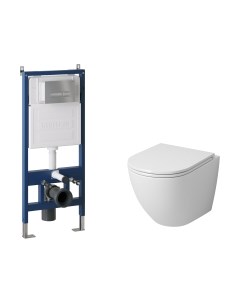 Унитаз подвесной с инсталляцией Grossman GR-4455S+900.K31.01.000+700.K31.03.110.110