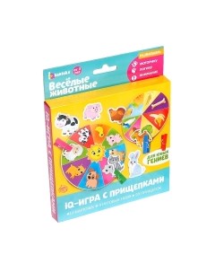 Развивающая игра Животные. IQ-игра с прищепками / 3734797 Zabiaka