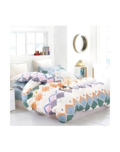 Комплект постельного белья Alleri Сатин Creative 2сп с евро max простыней / СК-200