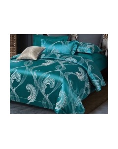 Комплект постельного белья Сатин Jacquard Premium семейный / СЖ-080 Alleri