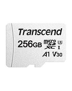 Карта памяти Transcend microSDXC 256GB UHS-I U3 V30 A1 + SD адаптер (TS256GUSD300S-A)