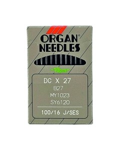 Набор игл для промышленной швейной машины Organ DCx27 100 SES ORG-10