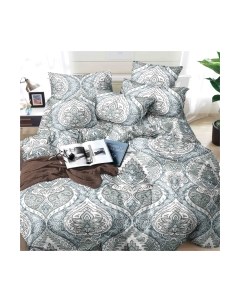 Комплект постельного белья Эко Сатин евро / СС-473 Alleri