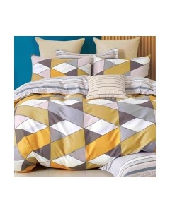 Комплект постельного белья Alleri Сатин Premium 1.5сп / СП-269