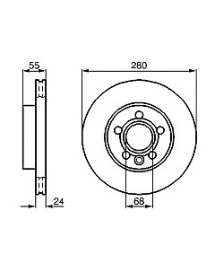 Тормозной диск 0986478846 Bosch