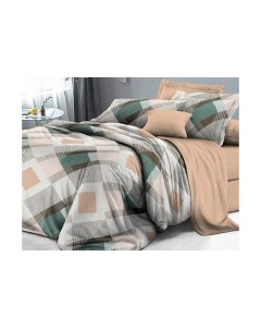 Комплект постельного белья Alleri Поплин Luxe семейный / П-281