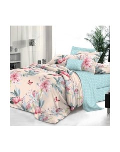 Комплект постельного белья Поплин Luxe семейный / П-189 Alleri