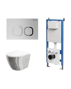 Унитаз подвесной с инсталляцией Grossman GR-4455SWS+900.K31.01.000+700.K31.02.110.110