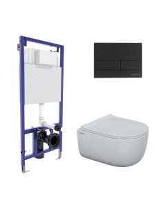 Унитаз подвесной с инсталляцией Berges Ego Rimless / 047215