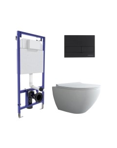 Унитаз подвесной с инсталляцией Berges Novum L5 / 043246