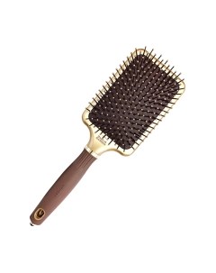 Расческа Olivia Garden Expert Care Rectangular Nylon Bristle Gold&Brown L Olivia garden