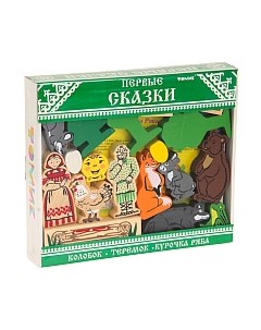 Развивающая игрушка Томик Первые сказки. Колобок, курочка ряба, теремок / 453-2