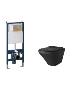 Унитаз подвесной с инсталляцией Grossman GR-4440BMS+900.K31.01.000+700.K31.03.310.310