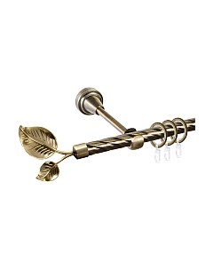 Карниз для штор АС ФОРОС Grace D16K составной + наконечники Лист большой Ас форос