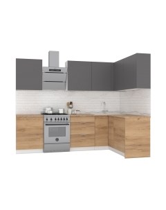 Кухонный гарнитур Интермебель Микс Топ-23 2.1x1.42м правая