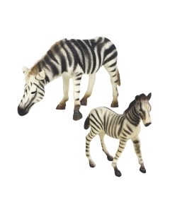 Набор фигурок коллекционных Masai Mara Мир диких животных. Семья зебр / MM211-110 Masai mara