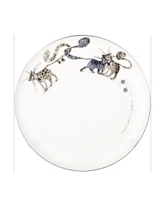 Тарелка столовая обеденная Lefard Котики / 86-2308