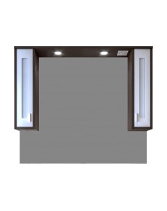 Шкаф с зеркалом для ванной Бриклаер Бали 120