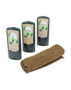 Набор косметики для тела и волос La and Te beaute Шампунь+Бальзам+Гель для душа+Полотенце LTMEN5 La and te beaute