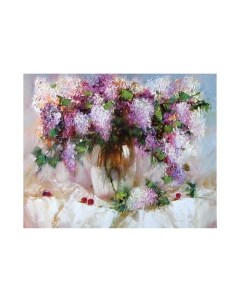 Картина по номерам Остров Сокровищ Натюрморт с сиренью и черешней / 662912 Остров сокровищ