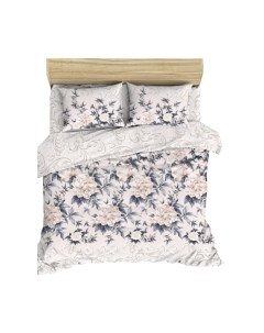 Комплект постельного белья ВАСИЛИСА Пионовый шик Евро / 218145 Василиса